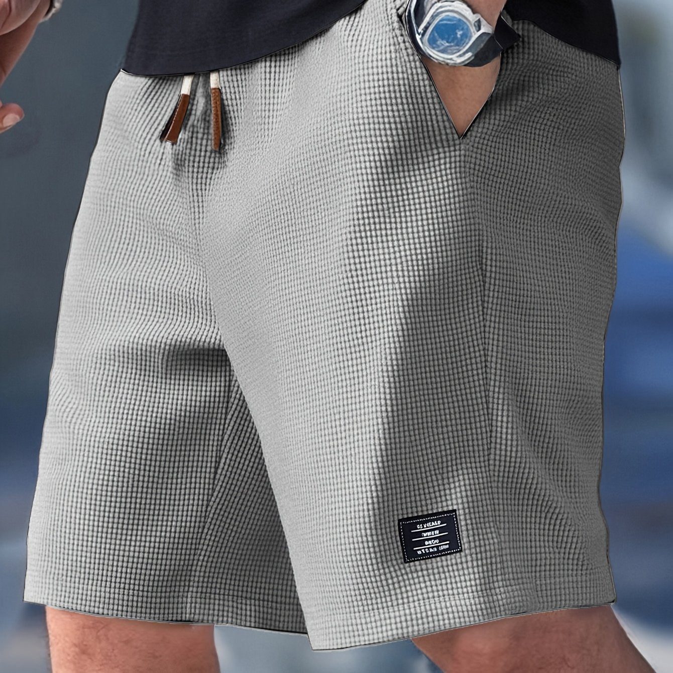 Pelle™ | Vaffelstickade Sommarshorts