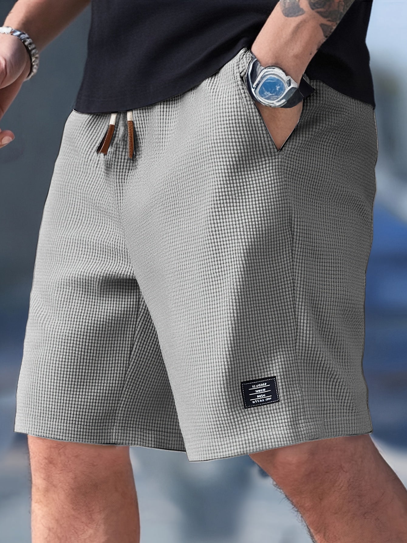 Pelle™ | Vaffelstickade Sommarshorts
