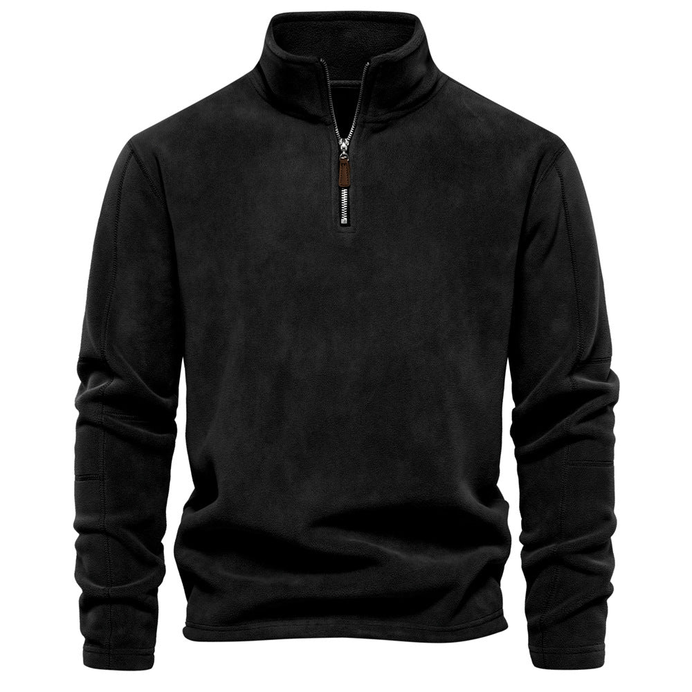 Aron™ | Fleece tröja med kvarts dragkedja