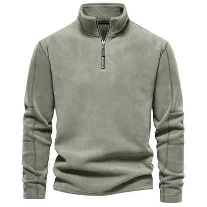 Aron™ | Fleece tröja med kvarts dragkedja