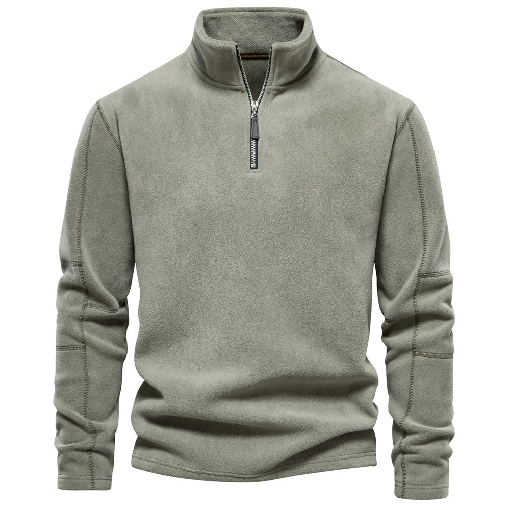 Aron™ | Fleece tröja med kvarts dragkedja