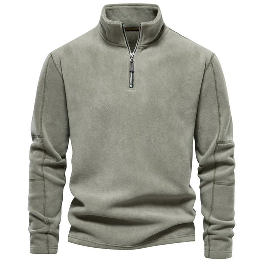 Aron™ | Fleece tröja med kvarts dragkedja