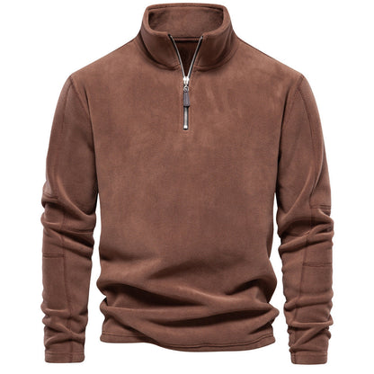 Aron™ | Fleece tröja med kvarts dragkedja
