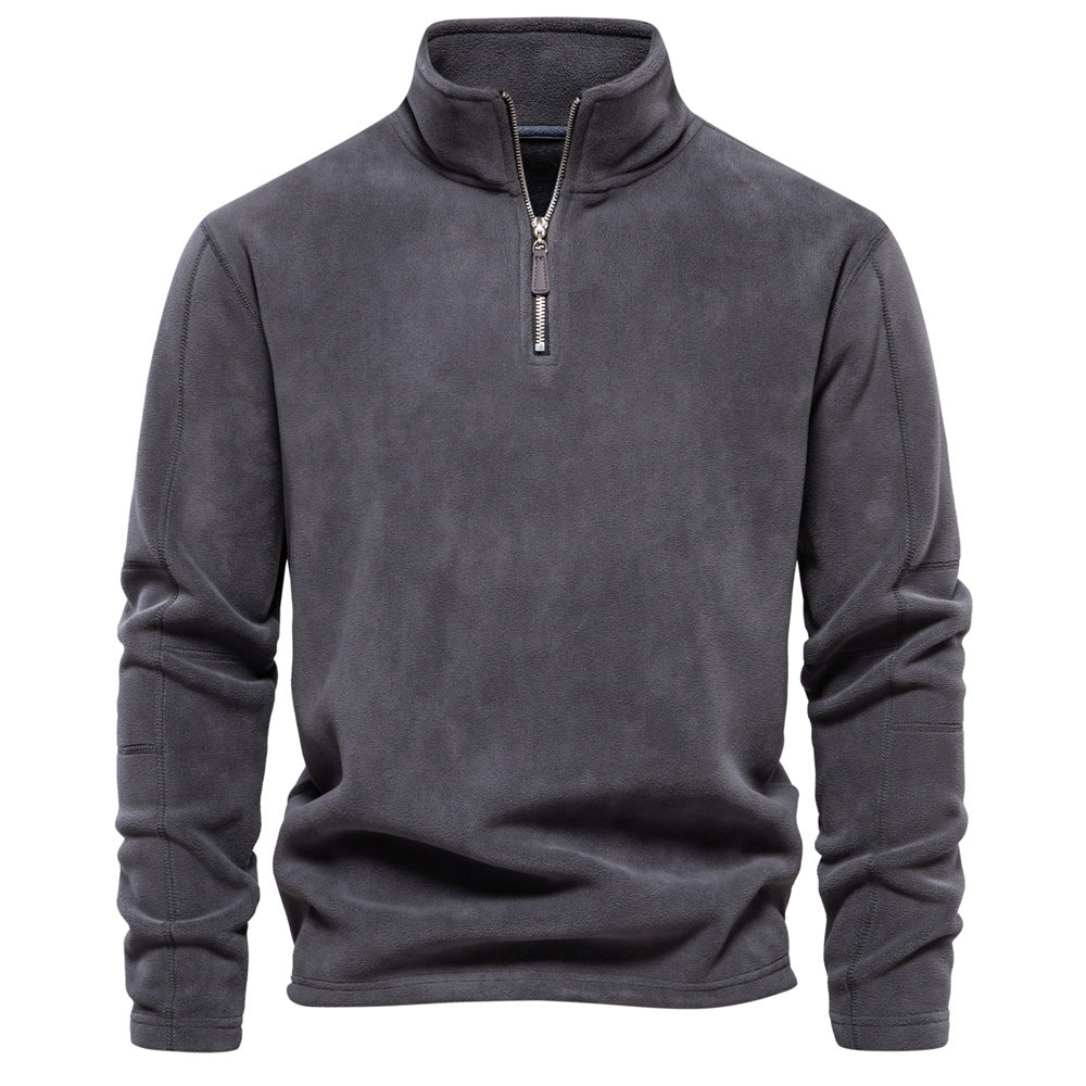 Aron™ | Fleece tröja med kvarts dragkedja