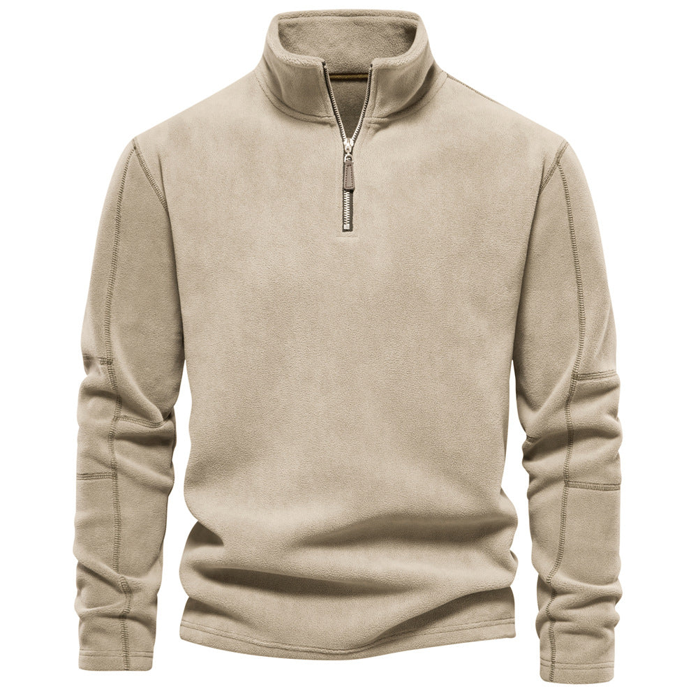Aron™ | Fleece tröja med kvarts dragkedja
