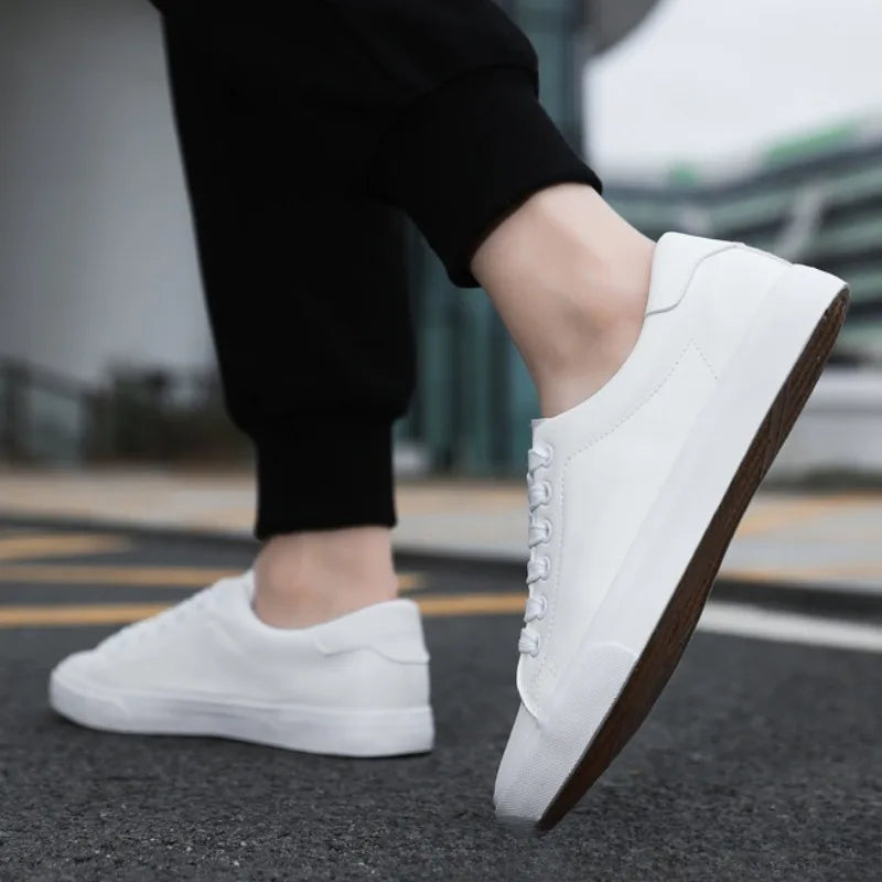 Elias™ | Stilrena sneakers i skinn med känsla av klass