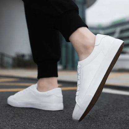 Elias™ | Stilrena sneakers i skinn med känsla av klass