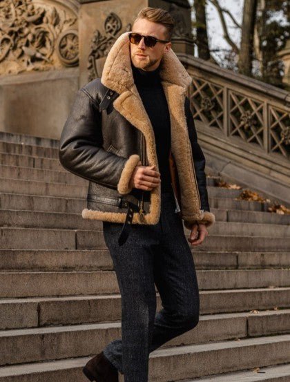 Gabriel™ | Premiumjacka i shearlingstil